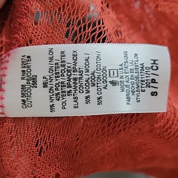 Long sleeve, Lacy orange top - Picture 4 of 4